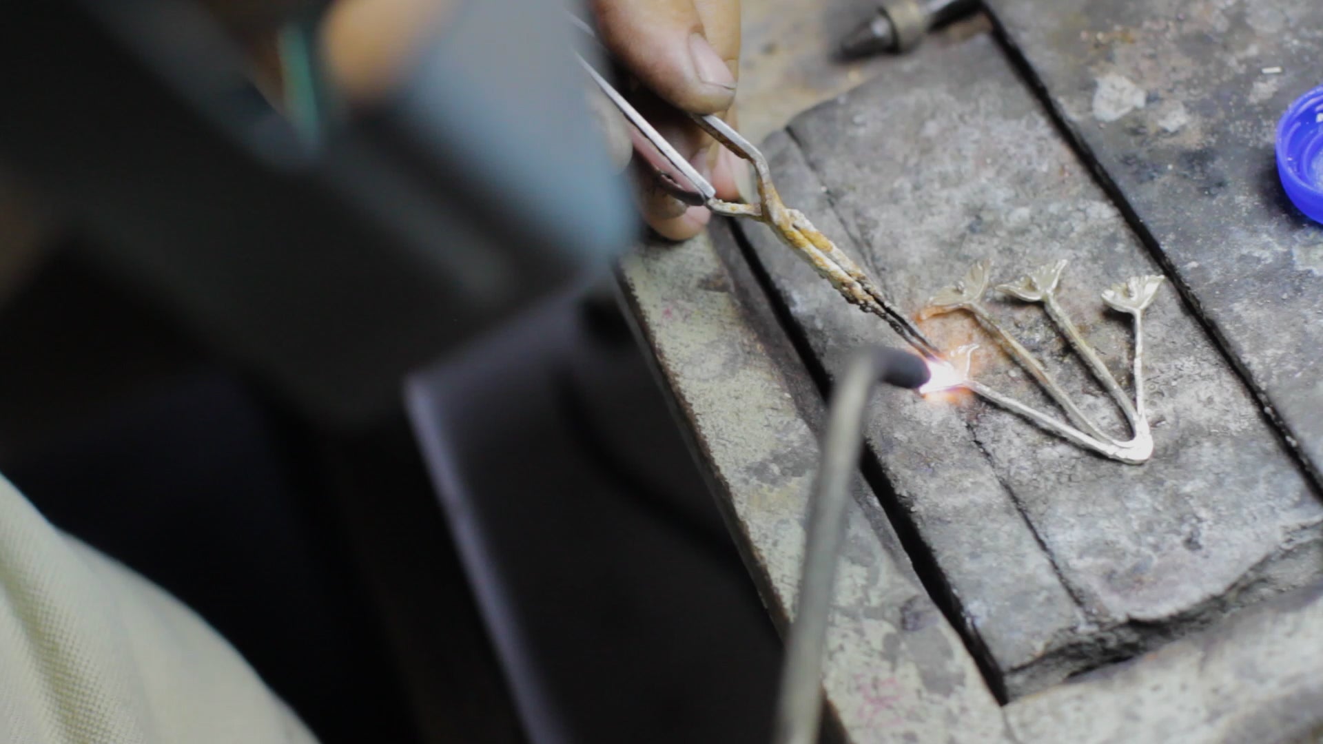 Proceso de elaboración de joyería
