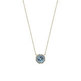 Collar bloom topacio y diamantes