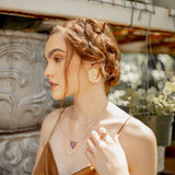 Aretes oval enredaderas