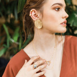 Aretes oval enredaderas