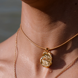 Collar piel dije sello