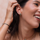 Aretes aguamarinas y cadena oro 14k
