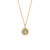 Collar birthstone Aguamarina