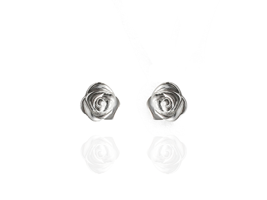 Aretes rosas oro 14k