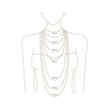 Collar Brújula Topacio Dorada