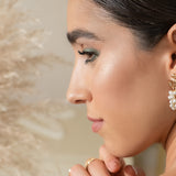 Aretes uvas de perlas