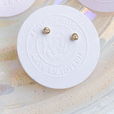 Aretes baby roses oro 14k